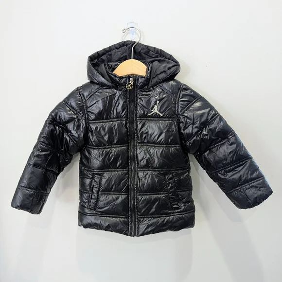 Jordan Kids' Hooded Zip-Up Puffer Jacket Size 4-5 - Picture 1 of 4